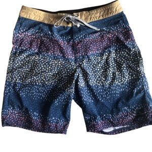 Rip Curl Mirage Navy and Multicolour Board Shorts Size 29